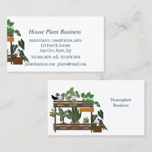 Tarjeta De Visita Personalizado House Plant Business