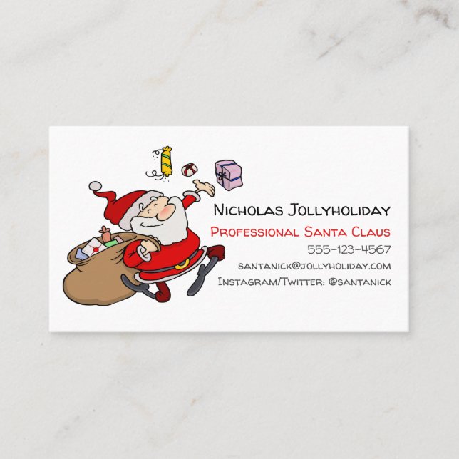 Tarjeta De Visita Personalizado informal y divertida profesional de  (Anverso)