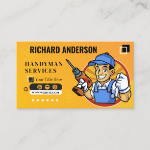 Tarjeta De Visita Personalizado inspirado en las herramientas de man