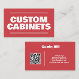 Tarjeta De Visita Personalizado Kitchen Cabinets QR