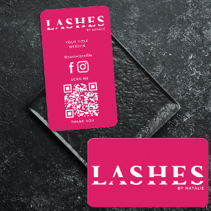 Tarjeta De Visita Personalizado Lash Extension Technician Guay QR Co
