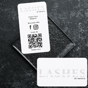Tarjeta De Visita Personalizado Lash Extension Technician Guay QR Co