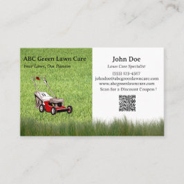 Tarjeta De Visita Personalizado Lawn Care