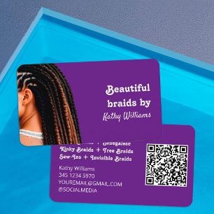 Tarjeta De Visita 👩 🦱 Personalizado local QR