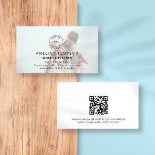 Tarjeta De Visita Personalizado Logotipo Código QR Foto Planner de b