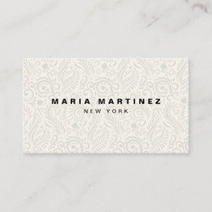 Tarjeta De Visita Personalizado Luxury Boutique Floral
