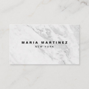 Tarjeta De Visita Personalizado Luxury Boutique Gray Marble