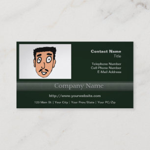 Tarjeta De Visita Personalizado Mala línea de recogida Slimy Mustach