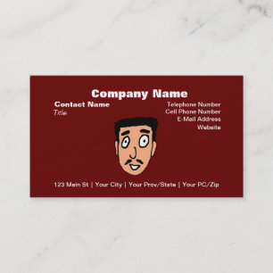 Tarjeta De Visita Personalizado Mala línea de recogida Slimy Mustach