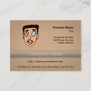 Tarjeta De Visita Personalizado Mala línea de recogida Slimy Mustach