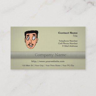 Tarjeta De Visita Personalizado Mala línea de recogida Slimy Mustach