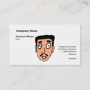 Tarjeta De Visita Personalizado Mala línea de recogida Slimy Mustach