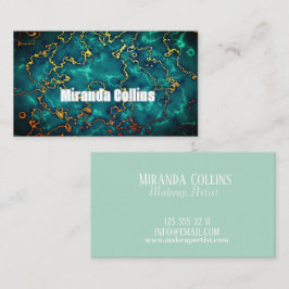 Tarjeta De Visita Personalizado Marble Sofisticado guión Minimalista