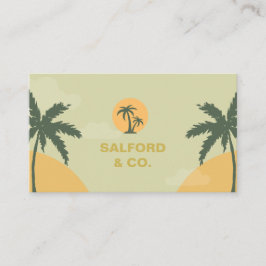 Tarjeta De Visita Personalizado marca Green Yellow Summer Event Plan