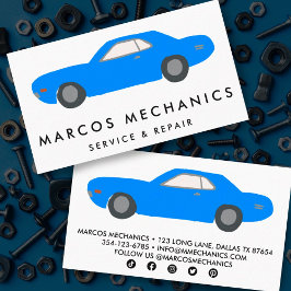 Tarjeta De Visita Personalizado MECHANIC Automobile Classic Auto Rep
