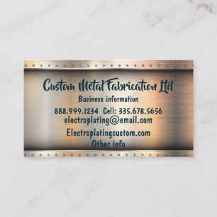 Tarjeta De Visita Personalizado Metalizado Fabrication.Ltd