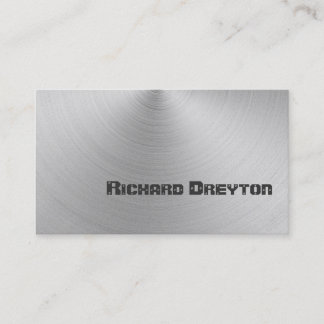 Tarjeta De Visita Personalizado metalizado gris de construcción