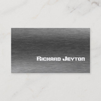Tarjeta De Visita Personalizado metalizado gris negro de construcció