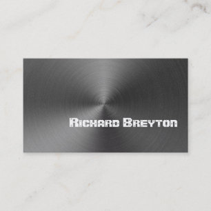 Tarjeta De Visita Personalizado metalizado gris negro de construcció
