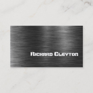 Tarjeta De Visita Personalizado metalizado gris negro de construcció