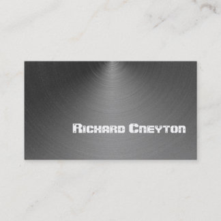 Tarjeta De Visita Personalizado metalizado gris negro de construcció