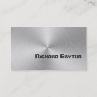 Tarjeta De Visita Personalizado metalizado gris negro de construcció