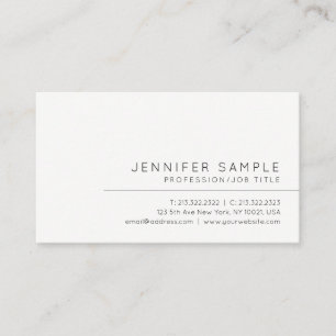 Tarjeta De Visita Personalizado minimalista elegante y exclusivo pro