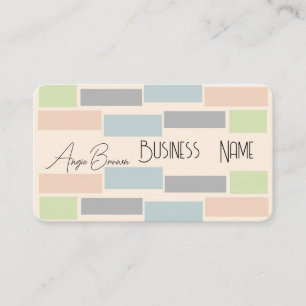Tarjeta De Visita personalizado minimalista moderno geométrico paste