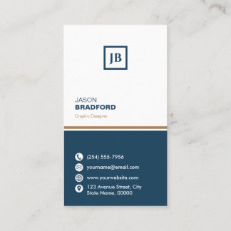Tarjeta De Visita Personalizado minimalista moderno personalizado