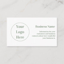 Personalizado mínimo blanco verde sabio moderno