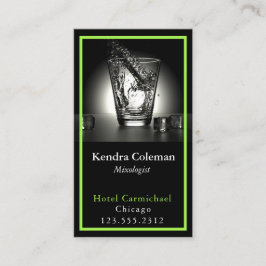 Tarjeta De Visita Personalizado mixólogo moderado de suciedad Código