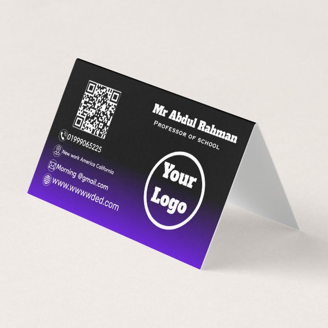 Tarjeta de visita Personalizado moderna (Anverso)