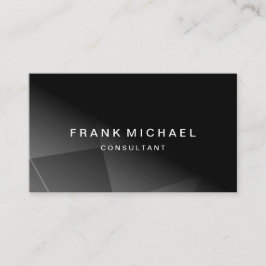 Tarjeta De Visita Personalizado moderno Consultor de código QR negro