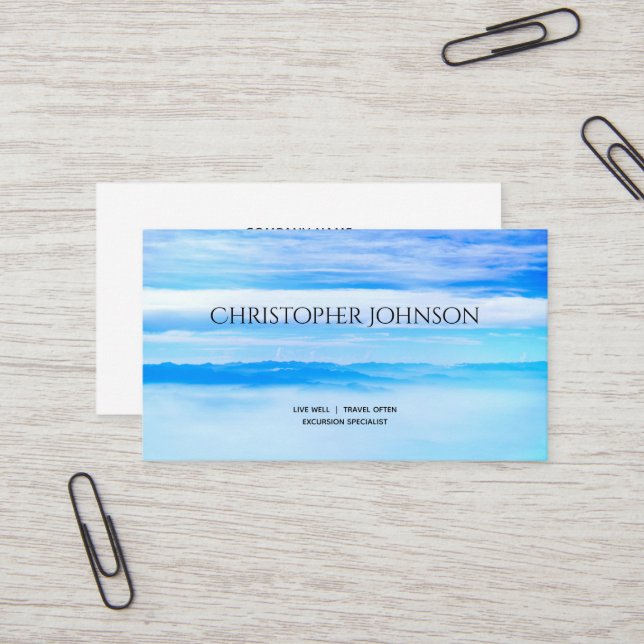 Tarjeta De Visita Personalizado moderno del agente de viajes del (Anverso/Reverso In Situ)