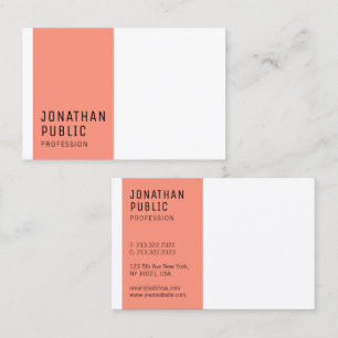 Tarjeta De Visita Personalizado moderno Minimalista elegante plantil