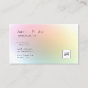 Tarjeta De Visita Personalizado Moderno y Elegante Logo De Plantilla