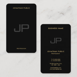Tarjeta De Visita Personalizado Moderno y Elegante Monograma Oceanía