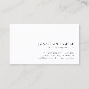 Tarjeta De Visita Personalizado Moderno y Elegante Plantilla Profesi