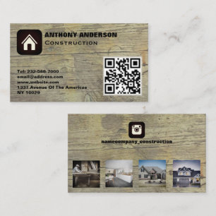 Tarjeta De Visita Personalizado muebles construcción de trabajos de