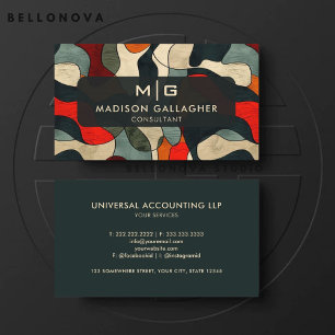 Tarjeta De Visita Personalizado Multicolor Green Aesthetic Professio