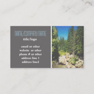Tarjeta De Visita personalizado natural de pinos de montaña