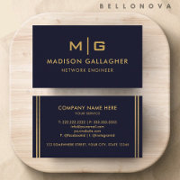 Personalizado Naval Oscura Azul Negro Y Profesiona
