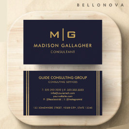 Tarjeta De Visita Personalizado Naval Oscura Azul Negro Y Profesiona