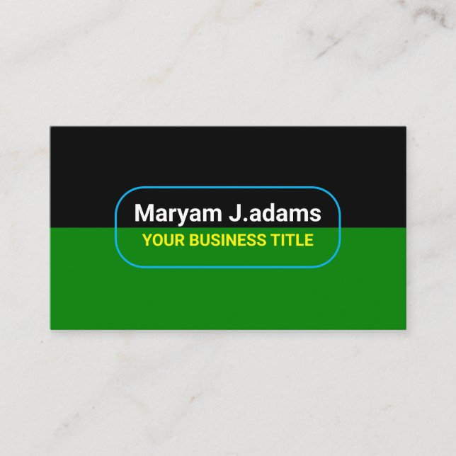 Tarjeta De Visita Personalizado Nombre comercial moderno (qrCode) Ne (Anverso)