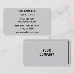 Tarjeta De Visita Personalizado Nombre de texto Información de la ta