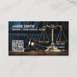 Tarjeta De Visita Personalizado notarial QR