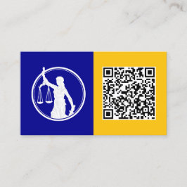 Tarjeta De Visita Personalizado notarial QR