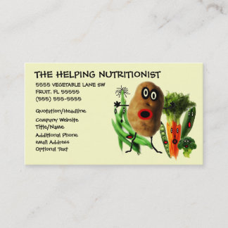 Tarjeta De Visita Personalizado nutricionista