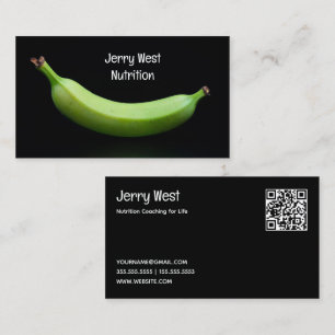 Tarjeta De Visita personalizado nutricionista de alimentos QR