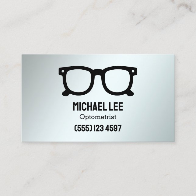 Tarjeta De Visita Personalizado optometrista QR (Anverso)